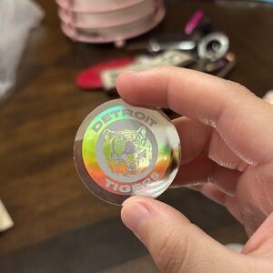 Holo sticker Detroit tigers MLB